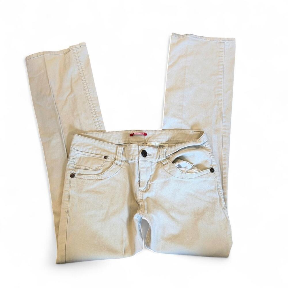 2000s UnionBay Low Rise Bootcut Cream Cotton Coastal Western Pants Size 9 Medium
